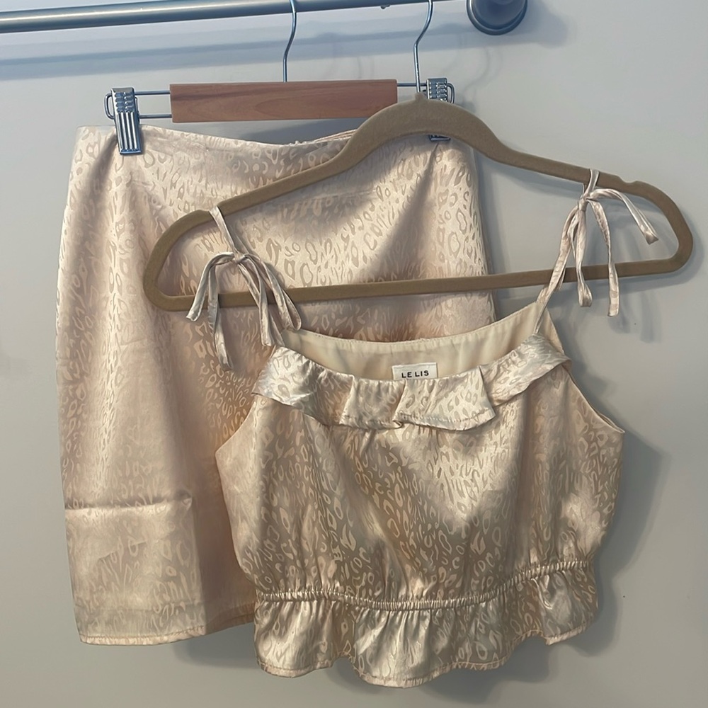 2 piece set- top & skirt